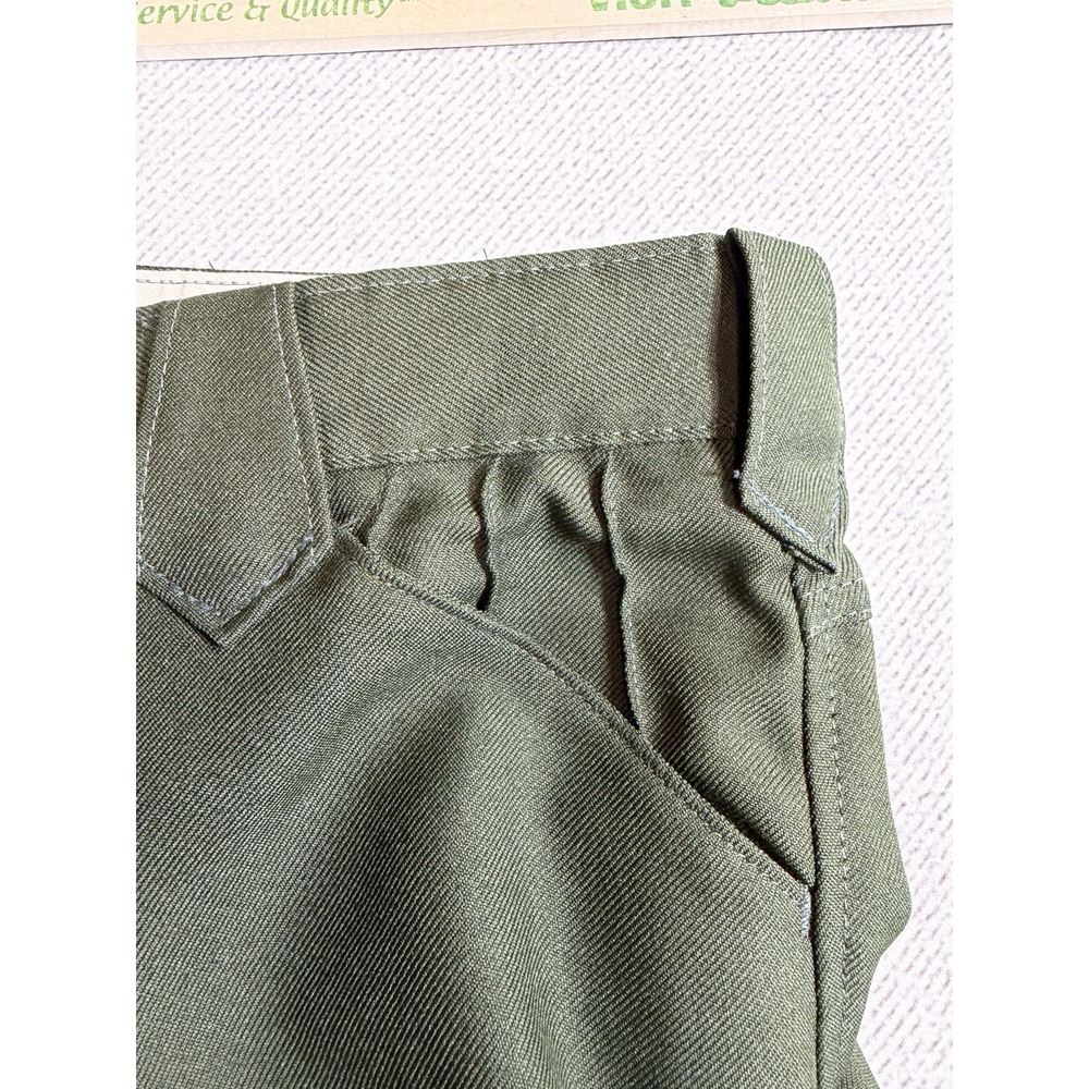 Lot of 3 WESTERN Men's Pants Polyester Cotton Blend 36 Blue Green Brown 1950's - Picture 5 of 16
